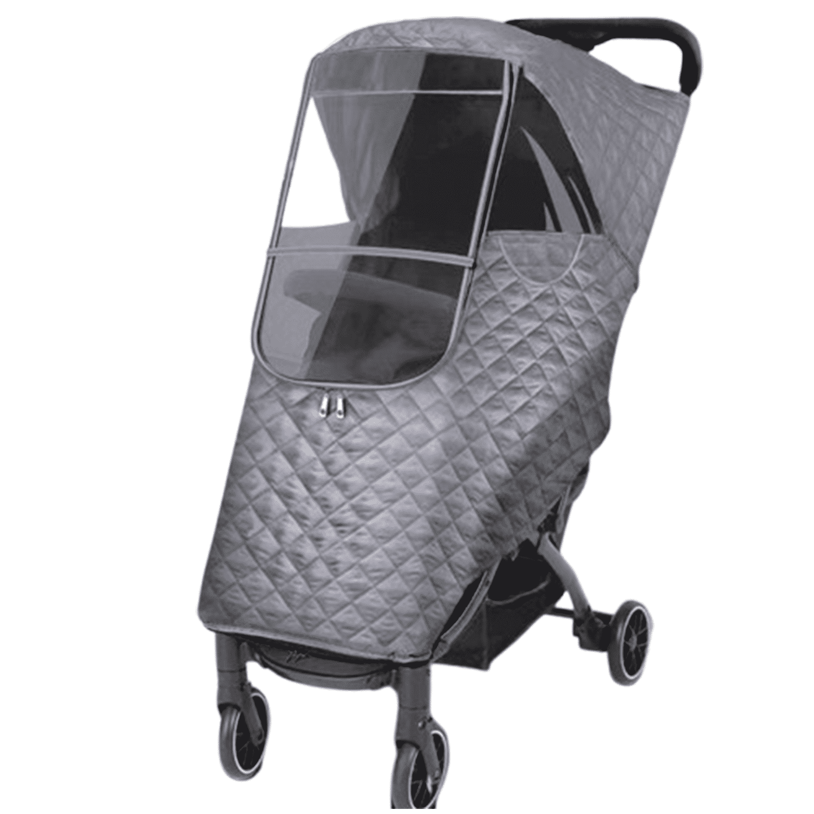 MISSMILE Stroller Rain Cover,360-Degree Elastic Stroller Cover,Waterproof Fabric Weather Shield,Storage-Friendly Stroller Rain Cover
