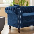 Elegant XNGGNG Luxurious Classic Lshaped Chesterfield Sofa in Plush
