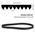 thumbnail image 2 of 280J8 PJ V-Ribbed Belt 8 Ribs 28" Length x 0.74" Width x 0.14" Height, EPDM Rubber Poly V Belt, 2 of 5