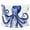 Blue, variant on Navy Blue Octopus Coastal Small Tapestry for Bedroom Wall Hanging Tapestry, Nautical Summer Beach Ocean Ceiling Backdrop Tapestries Poster Blanket Wall Decor for Teens Room Living Room Dorm 23" x 28"