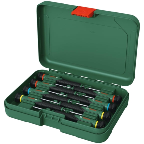 Precision Screwdriver Set, 8-Piece With Storage Box | Magnetic Tips, Non-Slip Handle, Chrome Vanadium Steel Blades | Ideal For Electronics, Watches, Glasses & Small Repairs & Dyf, Tool