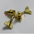 thumbnail image 3 of Gold Closed Electric Bass Tuning Pegs Left & Right Tuners Set for 3L 2R String Configuration Bass Guitar, 3 of 4