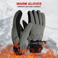 thumbnail image 3 of Cinvoph Winter Gloves for Men Women Waterproof Touchscreen Ski Snow Gloves Thickened Warm Insulated Gloves for Snow Hiking Skiing Cycling Camping Outdoor Cold Weather Work, 3 of 3