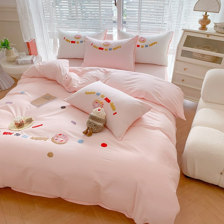 Pink Twin Cute Comforter Sets For College Dorm Bedding Cute Twin