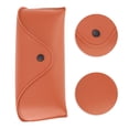 thumbnail image 2 of Estuche de gafas de botón a presión de Unique Bargains, almacenamiento portátil de gafas 6.89"x2.95"x1.77" Naranja, 2 of 3