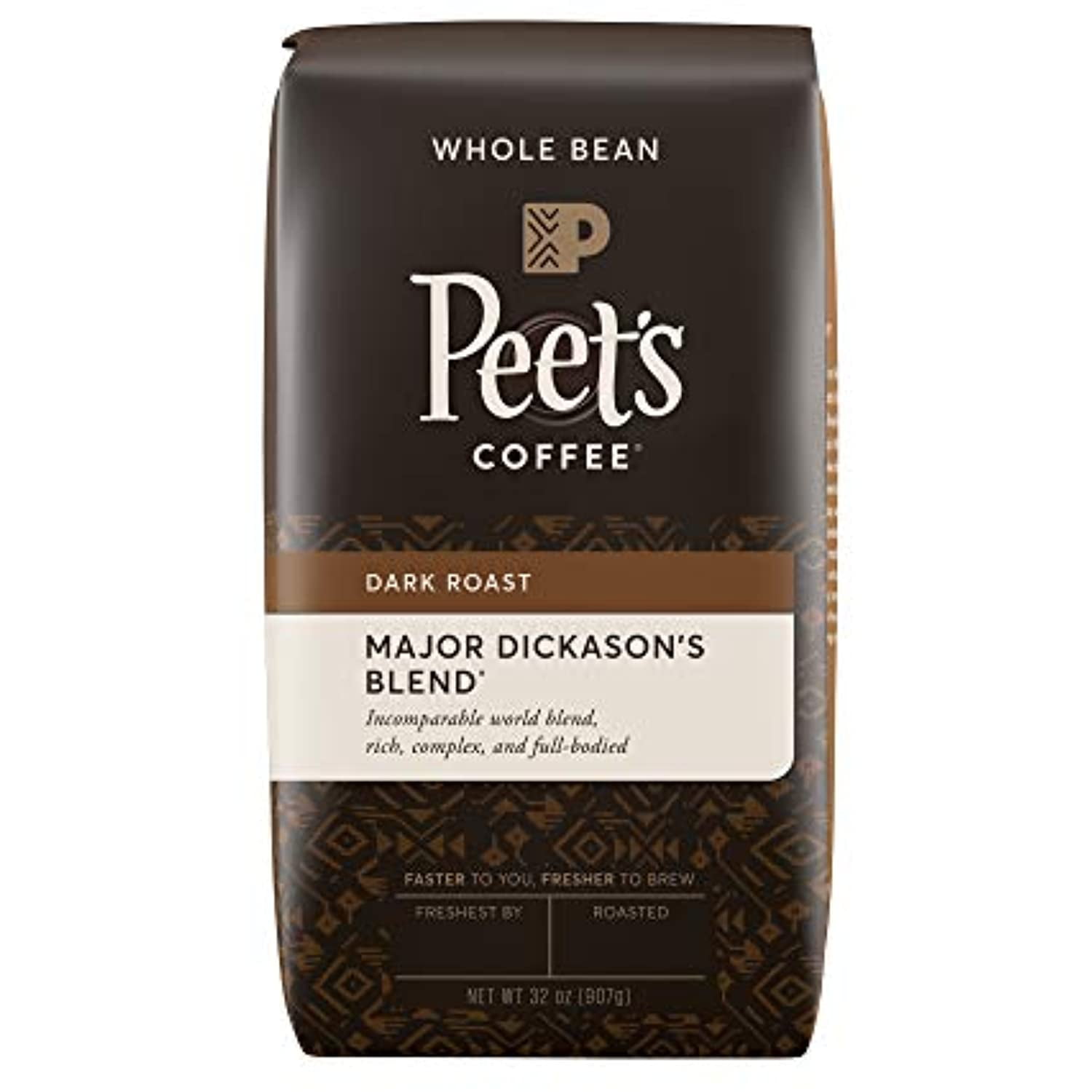 Peets Coffee, Major Dickason's Blend, Whole Bean 32oz