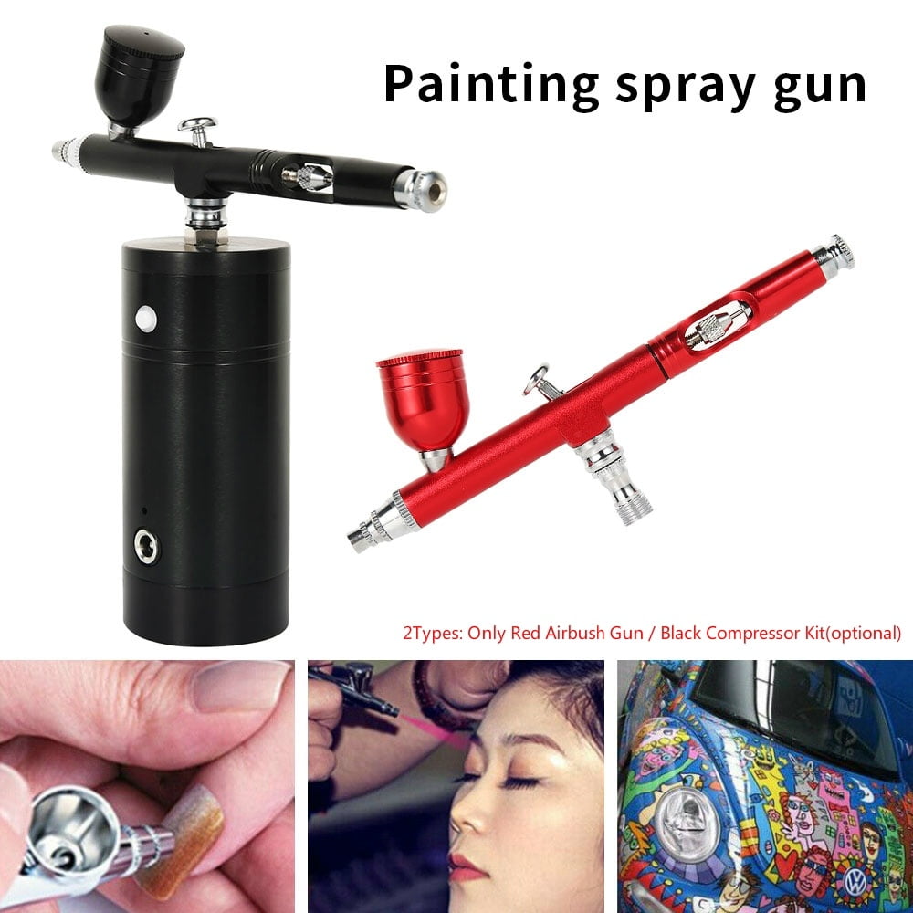 Dual Action Airbrush Air Compressor Kit With 0.3mm Nozzle US&EU Plug Spray  Gun Painting Set For Manicure Craft Cake Air Brush - Price history & Review