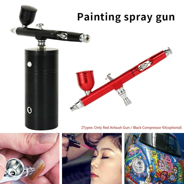 HOTBEST Portable Mini Action Air Brush Airbrush 0.3mm Kit Spray Gun  Compressor Paint Art Nail Art（NO Compressor ）