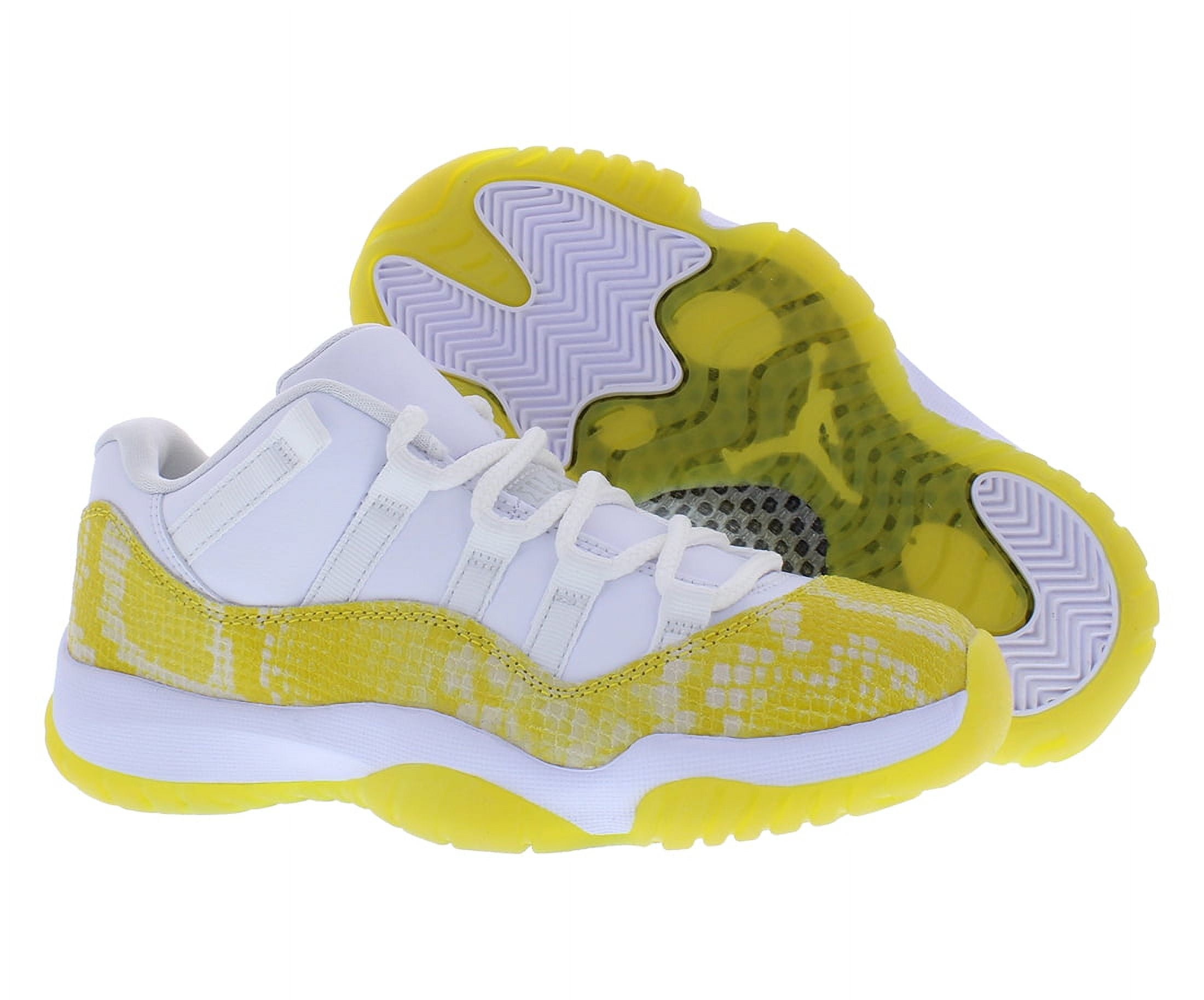 jordan 11 yellow and white