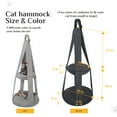 WOWMAX Cat Hammock Hanging Cat Bed Cat Swing Bed Macrame Cat Hammock