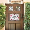 thumbnail image 5 of SKYSONIC Valentine's Day Hearts Welcome Sign Front Door Decor Wall Hanging Plaque Rectangular Door Hanging Sign Porch Decorations for Home Outdoor Indoor Holiday, 5 of 6
