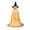 Yellow, variant on JWZZYD Halloween Decorations Outdoor, 47.2" Light Up Spooky Ghost Decor with Witch Hat, Glowing Fabric Ghost Ornament for Front Yard Tree Porch Fall Party Holiday Decor, Yellow