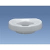 Contoured elevated toilet seat, elongated w/bolt-down bracket, 2"