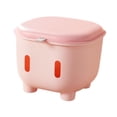 thumbnail image 2 of Lipstore Storage Ottoman Footstool Multifunctional Large Capacity Box Organizer Foot Rest Pink, 2 of 8