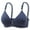 Blue, variant on Women's Color Comfortable Hollow Out Perspective Bra Underwear No Rims