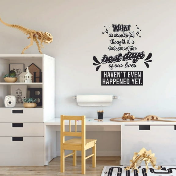 What A Wonderful Thought It Is That Some Of The Best Days. - New Year Inspirational Quote New Year New Life Vinyl Cute Wall Decor Wall Sticker Wall Art Wall Decal Home Living Room Size (10x10 inch)