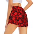 thumbnail image 4 of Picia Ladybugs 1 Pattern Women's 2 in 1 Athletic Running Shorts High Waisted Workout Casual Gym Sweat Shorts with Comfy Liner Zipper Pockets-X-Large, 4 of 9
