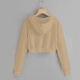 thumbnail image 3 of Abcomgle Girls Hoodies 7-8 Zip Up Cropped Long Sleeve Jacket for Girls Cute Trendy Lightweight Girls Hoodies with Pockets, 3 of 5