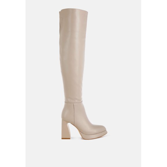 Nenana Faux Leather Knee-High Boots