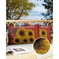 thumbnail image 3 of Vintage Yellow Sunflowers Red Retro Wooden Board Outdoor Pillow Covers Set of 2,Decorative Waterproof Throw Pillow Case,Rustic Farm Cotton Linen Soft Cozy Cushion Pillowcases, 3 of 7
