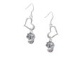 thumbnail image 2 of Delight Jewelry Silvertone Mermaid & Lobster Spinner Open Heart French Earrings, 2 of 4