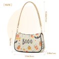 thumbnail image 3 of FORMRS Womens Shoulder Bag with Chain Strap Clutch Purse Cute Tote Handbag, Halloween Cute Pumpkins, 3 of 7