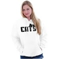 thumbnail image 4 of Cats Kittycat Feline Lovers Cool Cute Hoodie Sweatshirt Women Men Brisco Brands M, 4 of 6