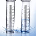 thumbnail image 1 of SUTENGDA 7” Plastic Rain Gauge Replacement Tube  2 Pack Transparent Cold Resistance Rain Crack Measuring Tool  Rain Measurement Gauge for Outdoor Garden Yard Home, 1 of 8