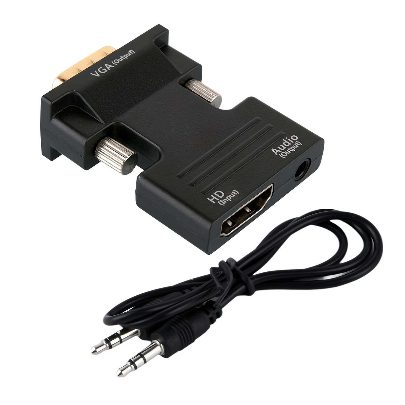 Universal Hdmi To Vga Hd Converter Cable Pvc Hdmi Male To Vga J1F7