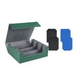 thumbnail image 3 of Estuche para cartas de 1800 cartas, protección para tarjetas, a prueba de golpes, cierre magnético premium Tarjetero Verde Gris, 3 of 9