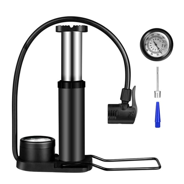Worallymy Inflador de bicicleta, bola deportiva portátil, bomba de aire, globo, neumático de bicicleta, herramienta de inflado, accesorio de ciclismo, negro Worallymy JD735800091