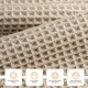 thumbnail image 2 of Toallas MICROFI de microfibra para baño con gofres, 3 piezas, de gran tamaño, 2 of 6