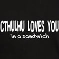 thumbnail image 3 of CafePress - Cthulhu Loves You Dark T Shirt - Men's Classic Graphic Cotton T-Shirt, 3 of 4