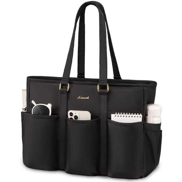 Bolsa de mano LOVEVOOK para portátil de 17 pulgadas para mujeres y trabajo, bolsa de mano para profe