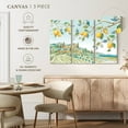 thumbnail image 4 of Elephant Stock Mediterranean Breeze I Wall Art - Horizontal Multi Panel Canvas - Living Room Wall Decor - Floral And Botanical Multi Panel - Beige And Gray Decor By Daphne Brissonnet - 65" x 42", 4 of 4
