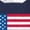 NAVY, variant on - USA Flag Short Sleeve Graphic T-Shirt