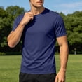 thumbnail image 4 of SAWOBUUN Mens Quick Dry Athletic T-Shirt Short Sleeve Moisture Wicking Workout Top Lightweight Breathable Stretch Gym Running Tee, 4 of 9