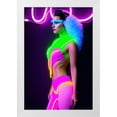 thumbnail image 2 of Stephen Chambers 17x24 White Modern Wood Framed Wall Art Titled - Neon Venus 4, 2 of 6