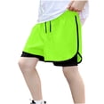 thumbnail image 6 of Fancifize 2 in 1 Sweat Shorts for Teen Boys Kids Elastic Waist Quickly Dry Workout Athletic Short Pants Size 7-17, 6 of 7