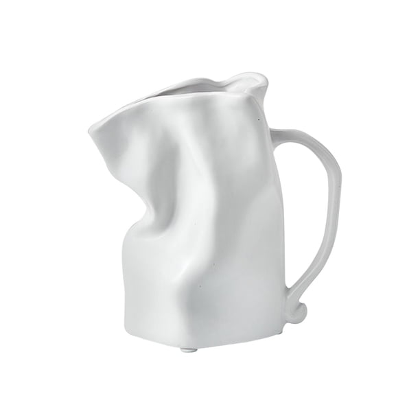 Jarrón de cerámica de estilo nórdico, jarrones de , arreglos florales, macetas, jarrones, de mesa para el hogar, cocina, comedor Blanco Macarena Jarrón de ceramica