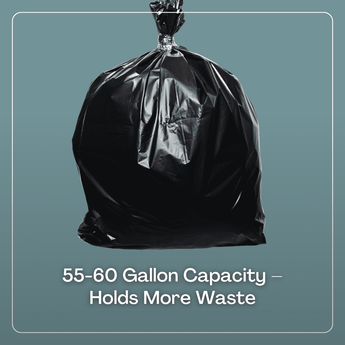 Karat 55-60 Gallon Black Heavy Duty Trash Bags, 1.2 Mil Garbage Can Liners, 38" x 58", 100 Count