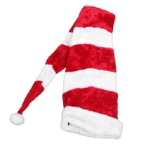 WHAMVOX Christmas Santa Long Hat Plush Hats Party Warm Charming
