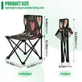 thumbnail image 3 of BZSMCE Camping Chairs Modern Love Struck Pattern Folding chair, 3 of 8