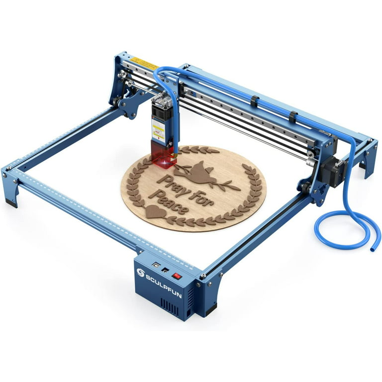 SCULPFUN S10 Laser Engraver with Rotary, 10W Output Power Laser
