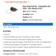 thumbnail image 2 of Rear Brake Pad Set - Compatible with 2020 - 2021 Mazda CX-30, 2 of 2