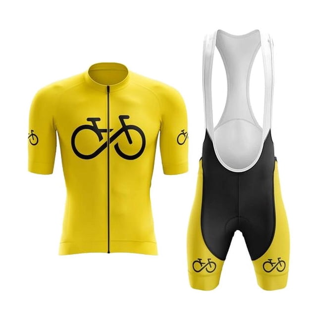 Bike Forever II Yellow Cycling Kit - L