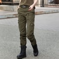 thumbnail image 3 of Pantalones Cargo al aire libre mujeres hombres caza moda camuflaje pantalones tácticos rectos pantalones deportivos de algodón Unisex, 3 of 5