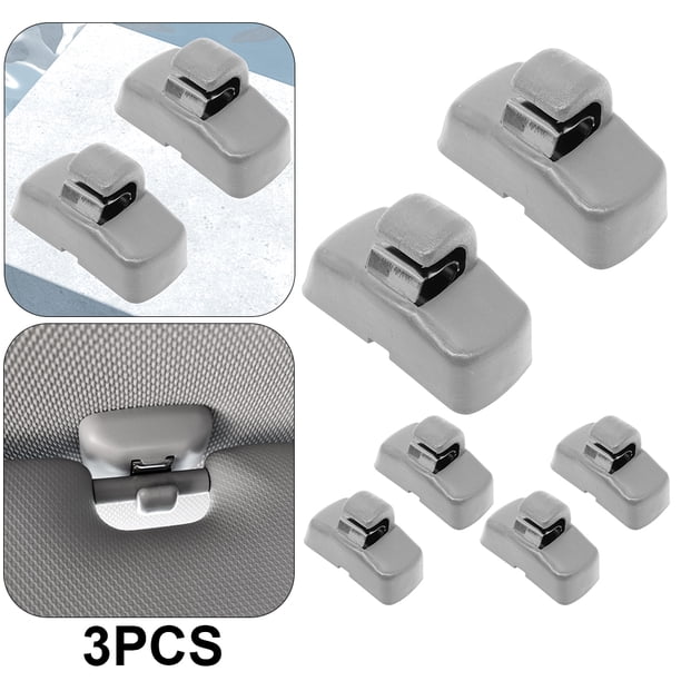 Hebillas Cgtredaw soporte para visera coche 3B0857561B gris 3 pares