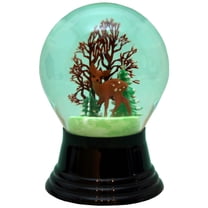 Alexander Taron 5" Perzy Medium Deer with Tree Christmas Snow Globe