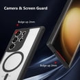 thumbnail image 3 of Magnetic for Samsung Galaxy S23 Ultra Case [Compatible with Magsafe] Slim Frosted Matte Case Cover Translucent Hard PC Back Military Drop Protection Phone Case for Girls&Boys,Black, 3 of 6